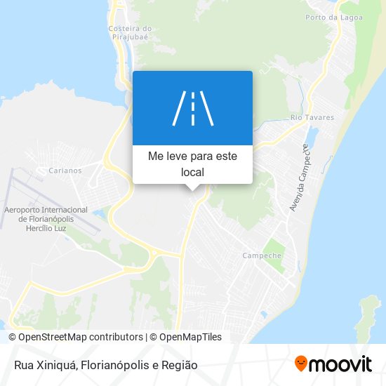 Rua Xiniquá mapa