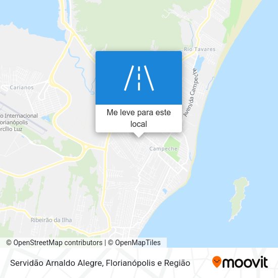 Servidão Arnaldo Alegre mapa