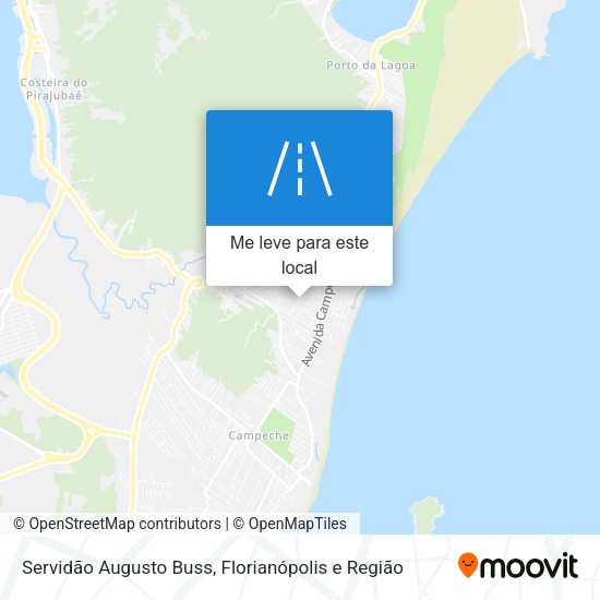 Servidão Augusto Buss mapa