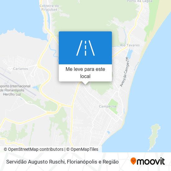 Servidão Augusto Ruschi mapa