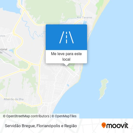 Servidão Bregue mapa