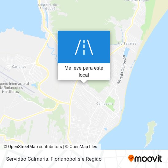 Servidão Calmaria mapa