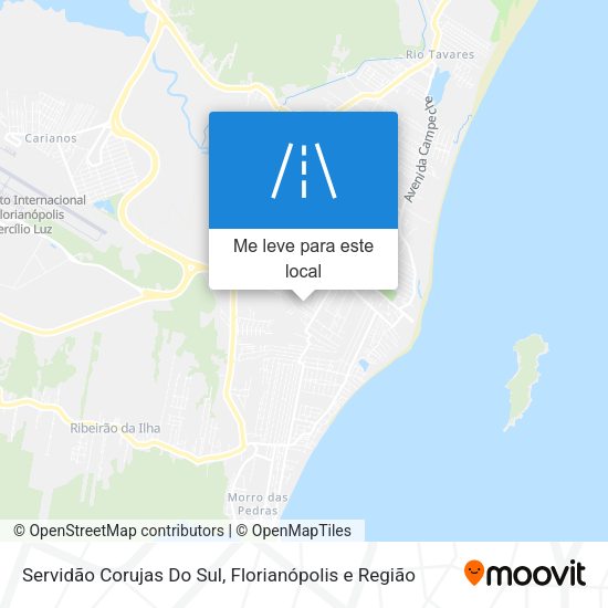 Servidão Corujas Do Sul mapa