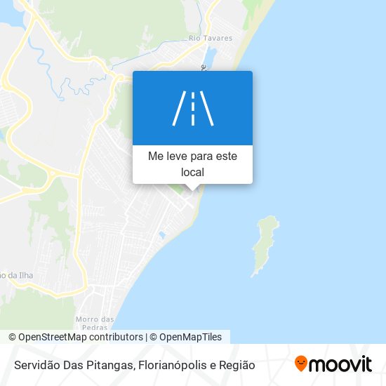 Servidão Das Pitangas mapa