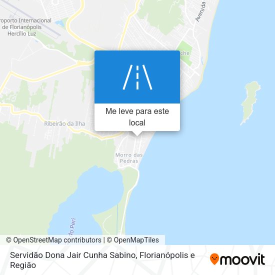 Servidão Dona Jair Cunha Sabino mapa