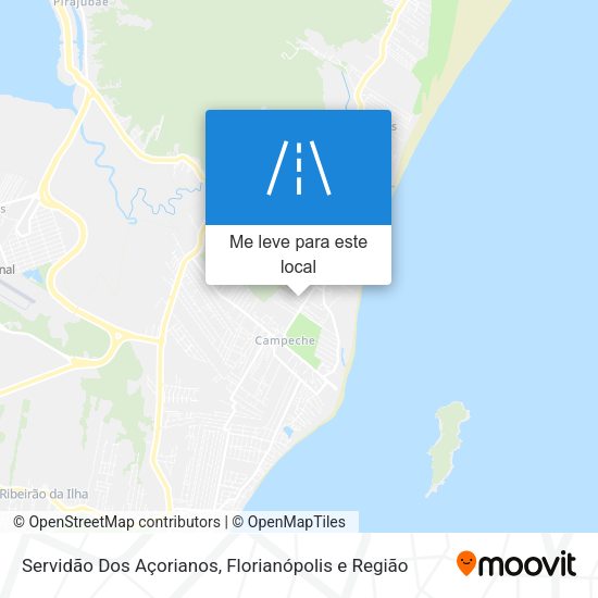 Servidão Dos Açorianos mapa