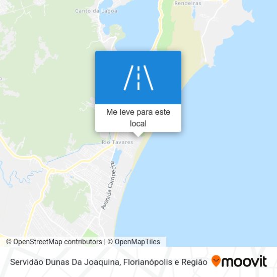 Servidão Dunas Da Joaquina mapa