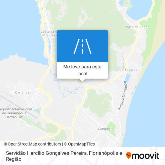 Servidão Hercílio Gonçalves Pereira mapa