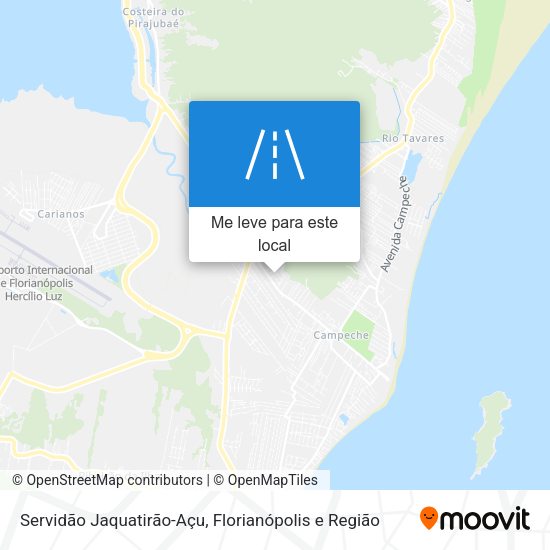 Servidão Jaquatirão-Açu mapa