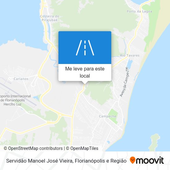 Servidão Manoel José Vieira mapa