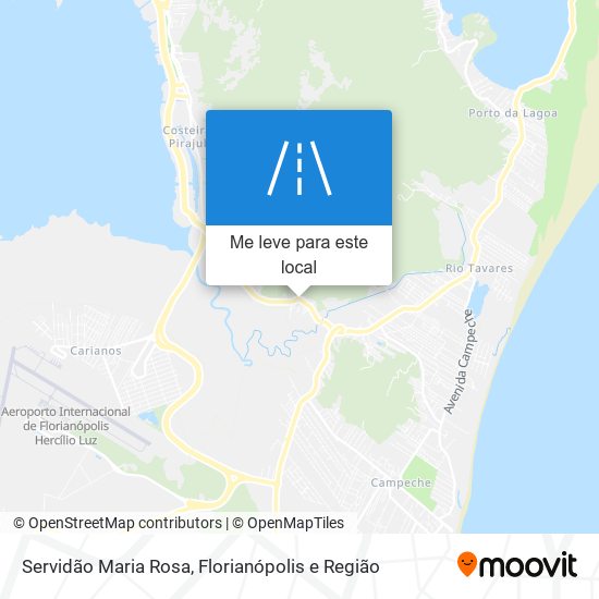 Servidão Maria Rosa mapa
