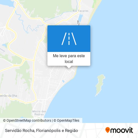 Servidão Rocha mapa