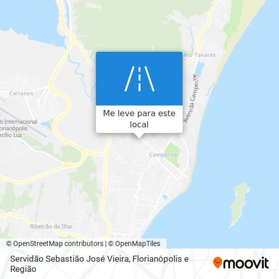 Servidão Sebastião José Vieira mapa