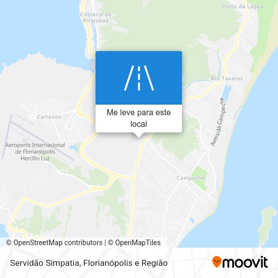 Servidão Simpatia mapa