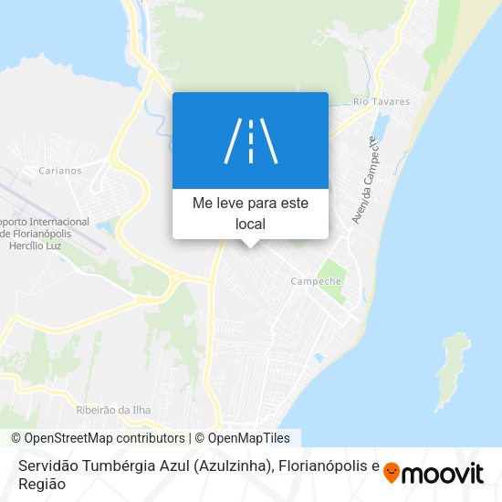Servidão Tumbérgia Azul (Azulzinha) mapa