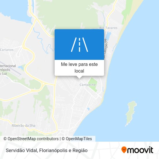 Servidão Vidal mapa