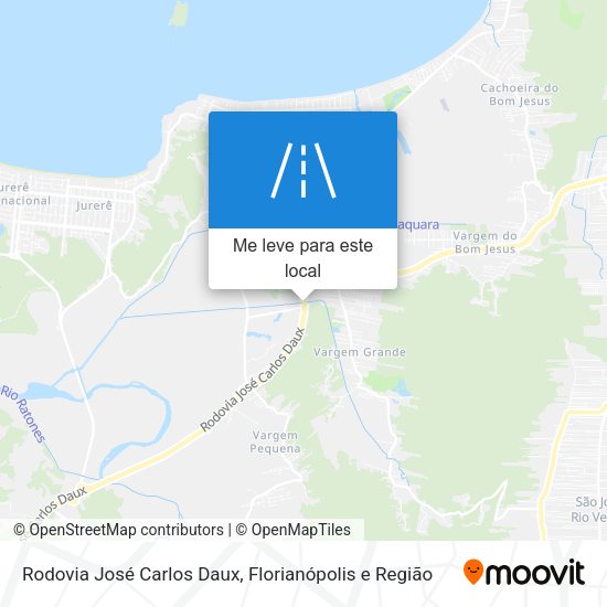 Rodovia José Carlos Daux mapa