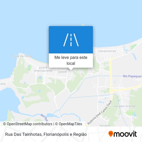 Rua Das Tainhotas mapa