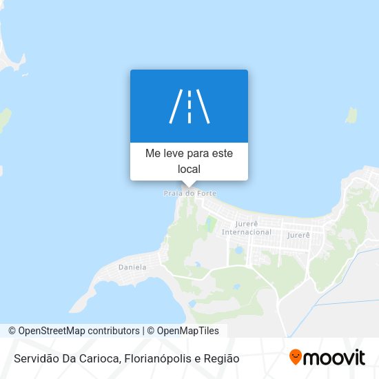 Servidão Da Carioca mapa