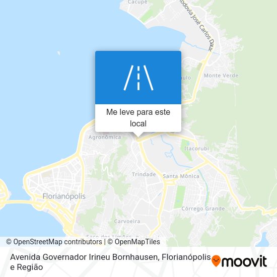 Avenida Governador Irineu Bornhausen mapa