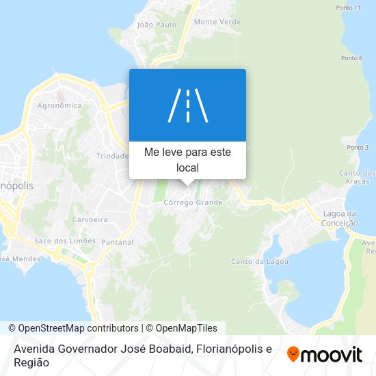 Avenida Governador José Boabaid mapa