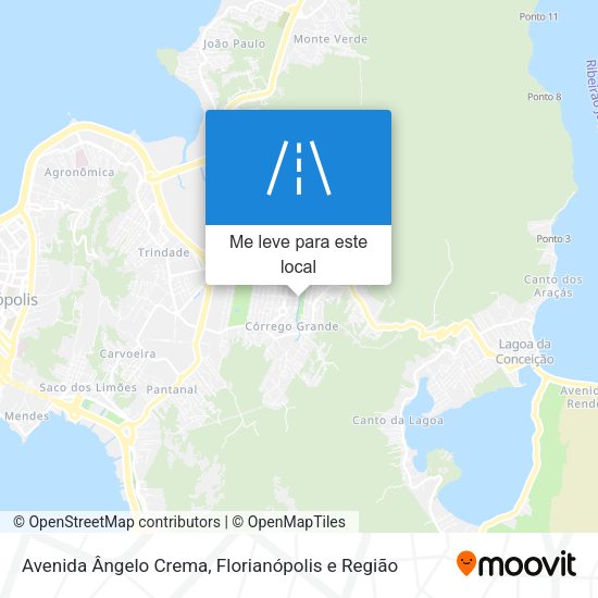 Avenida Ângelo Crema mapa