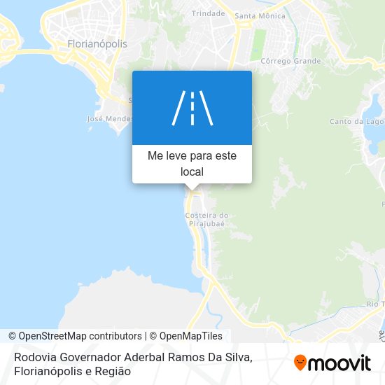 Rodovia Governador Aderbal Ramos Da Silva mapa