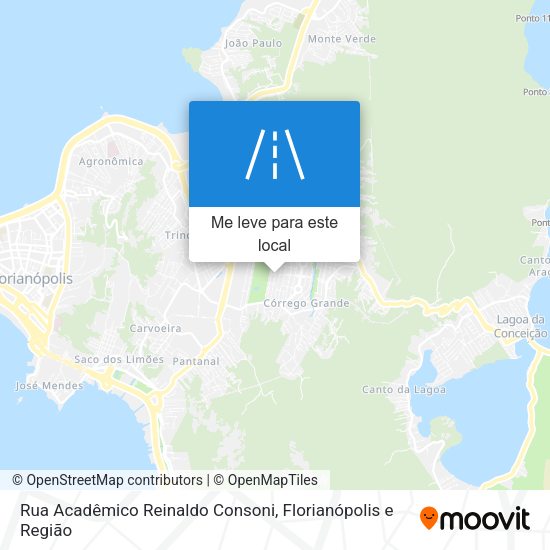 Rua Acadêmico Reinaldo Consoni mapa