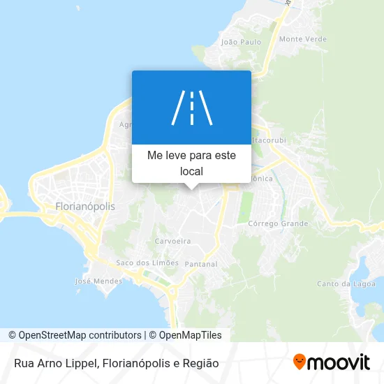 Rua Arno Lippel mapa