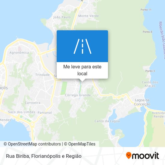 Rua Biriba mapa