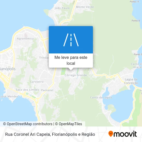 Rua Coronel Ari Capela mapa