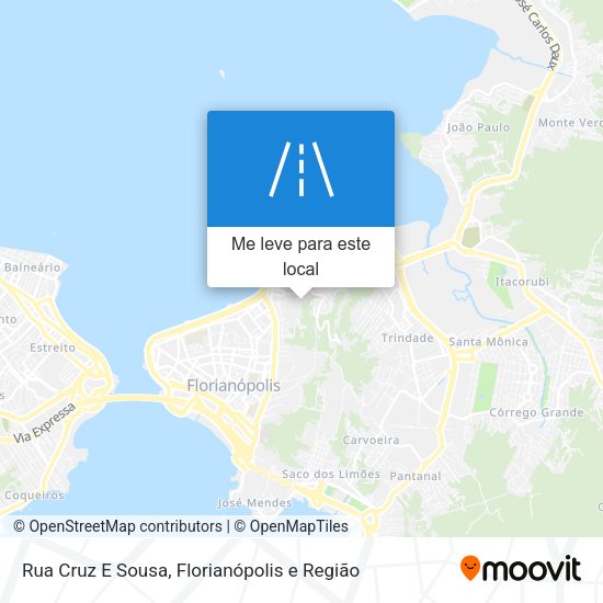 Rua Cruz E Sousa mapa
