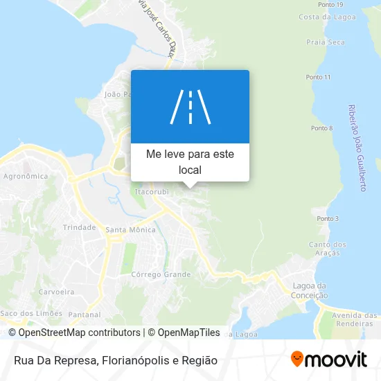 Rua Da Represa mapa