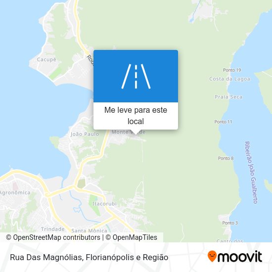 Rua Das Magnólias mapa