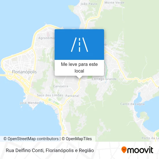 Rua Delfino Conti mapa