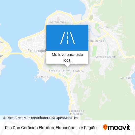 Rua Dos Gerânios Floridos mapa