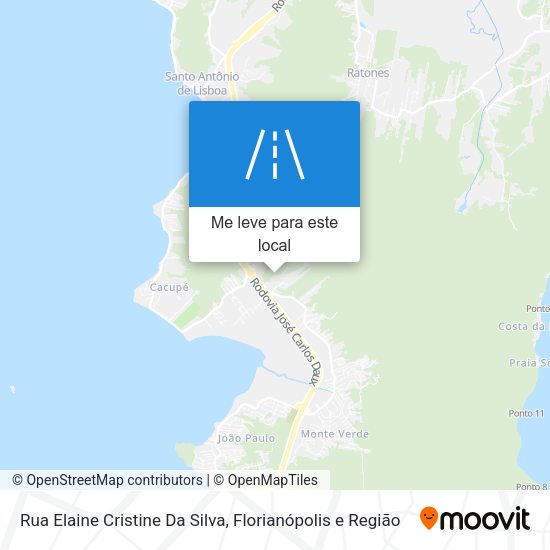 Rua Elaine Cristine Da Silva mapa
