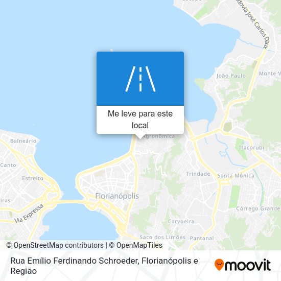Rua Emílio Ferdinando Schroeder mapa