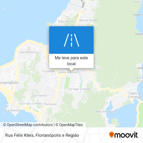 Rua Félix Kleis mapa