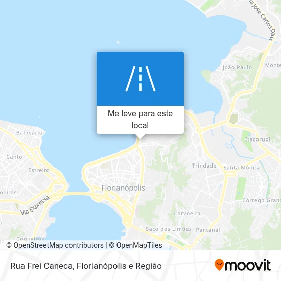 Rua Frei Caneca mapa