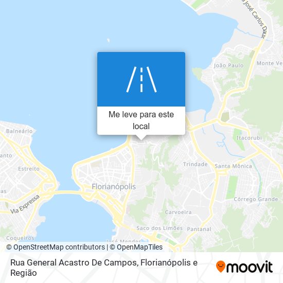 Rua General Acastro De Campos mapa
