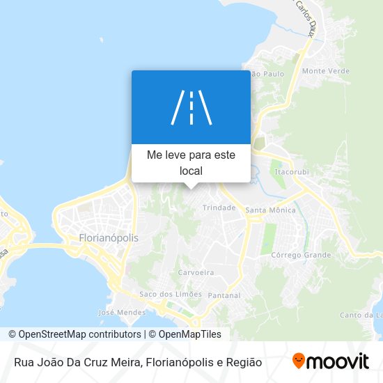 Rua João Da Cruz Meira mapa