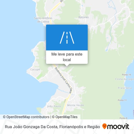 Rua João Gonzaga Da Costa mapa