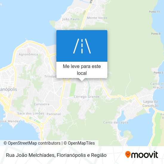 Rua João Melchíades mapa