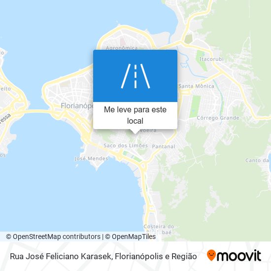 Rua José Feliciano Karasek mapa