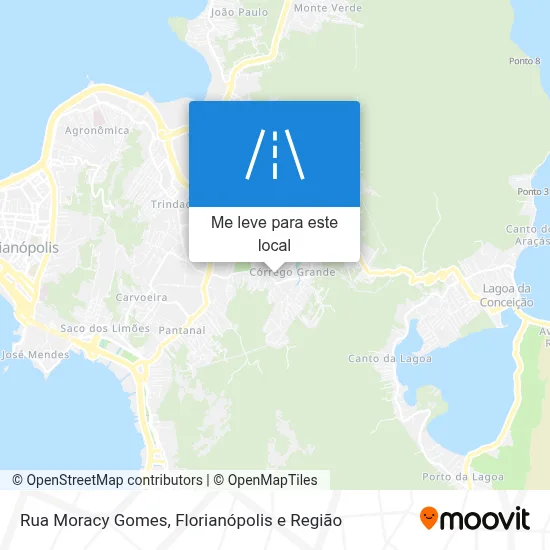 Rua Moracy Gomes mapa
