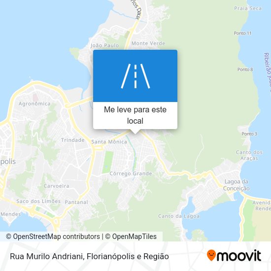 Rua Murilo Andriani mapa