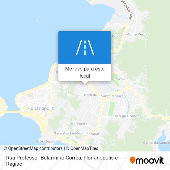 Rua Professor Belarmino Corrêa mapa
