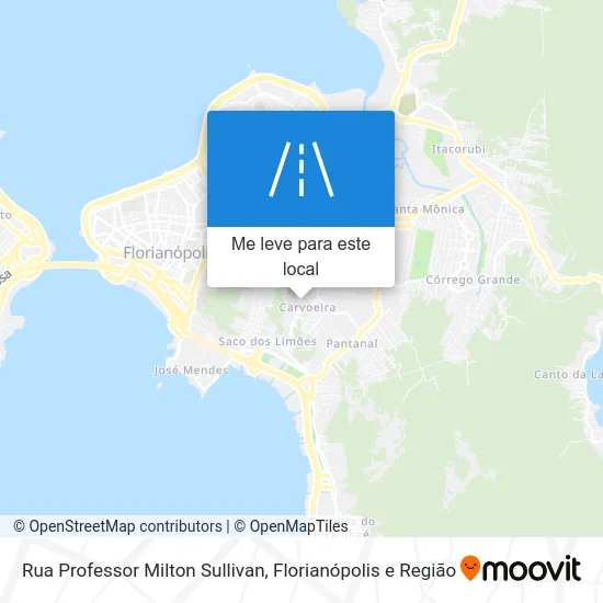 Rua Professor Milton Sullivan mapa