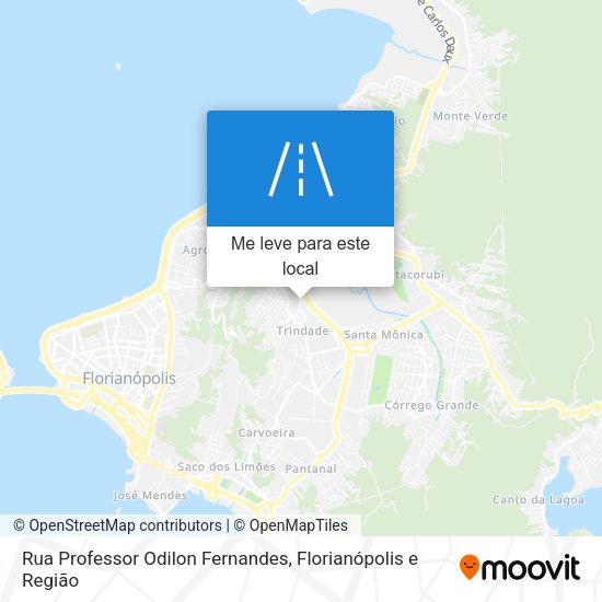 Rua Professor Odilon Fernandes mapa